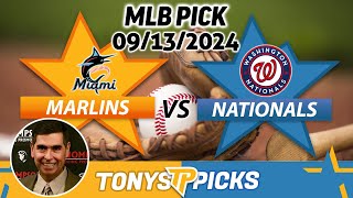 Miami Marlins vs Washington Nationals Pick 91324 MLB Predictions [upl. by Francisco579]