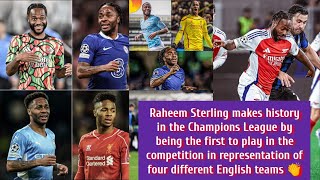 Raheem Sterling makes history in the Champions League by being the first England [upl. by Audsley544]