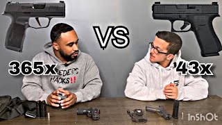 Glock 43X VS SIG P365X [upl. by Camfort]