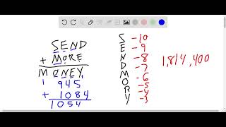 Heres a famous old math puzzle the college student puzzle A student sends home an addition problem [upl. by Iaj418]