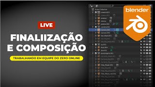 Live Extra  Finalização e Composição  Blender 28 [upl. by Aloeda]