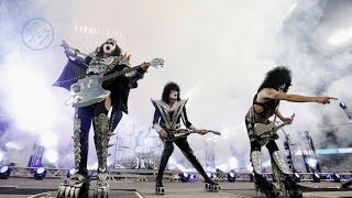 KISS  Detroit Rock City  Dodger Stadium 25012014 LA Kings vs Anaheim Ducks [upl. by Pax]