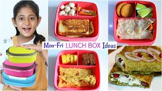 MONDAY To FRIDAY Kids LUNCH BOX Recipes  MyMissAnand CookWithNisha [upl. by Allisirp]