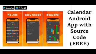 Calendar App with Source Code in Android Studio [upl. by Lewej553]