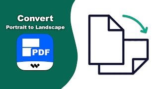 How to convert pdf from portrait to landscape in Wondershare PDFelement [upl. by Nert165]