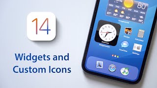 iOS 14 Home Screen Setup Widgets and Custom App Icons [upl. by Sherlock781]