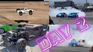 Part 2  Holley LS Fest 2023  Las Vegas NV  Drifting Trophy Trucks Drag Racing Burnouts etc [upl. by Ocirderf]