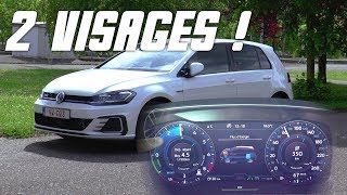 Hybride ou GTE  Les MODES de la VW GOLF GTE 2017 [upl. by Esyned]