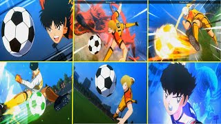 Captain Tsubasa Rise Of New Champions  All Shots DLC 16 [upl. by Atiroc]