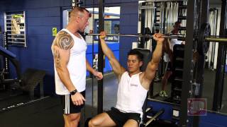 Smith Machine Shoulder Press [upl. by Dlonyar]