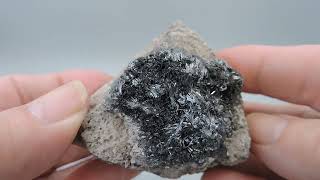 Pyrolusite from Germany – miniature [upl. by Lita500]