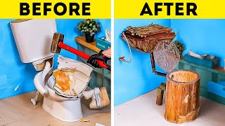 Incredible Ways to Transform Your Toilet And Bathroom on a Budget [upl. by Harraf]