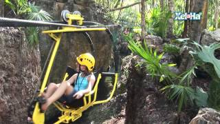 Riviera Maya Attractions XelHa ZipBike [upl. by Ennaej]