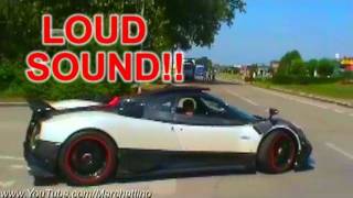 Pagani Zonda Cinque Sound  Start Rev and Accelerations [upl. by Bettine]