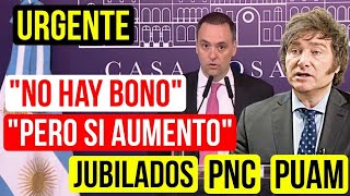 🛑Oficial NO HAY BONO❗ para los Jubilados y Pensionados en Enero del 2024  Gobierno de Milei [upl. by Kissie]