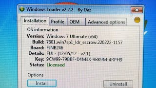 วิธี activate windows 7 windows loader [upl. by Ellehcyt457]