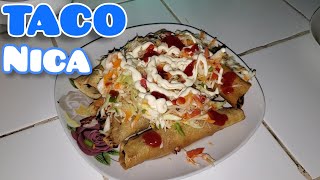 Taco de pollo  Nicaragua [upl. by Letram461]