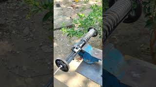 Making Homemade tool for bike shocks opening tools homemadetool seniorwelder [upl. by Hannover]