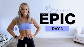 Day 3 of Beginner EPIC  No Equipment Ab amp Core Workout [upl. by Fish794]