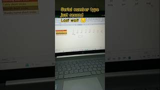 Serial Number in Excel shortcutAutomatic series number in excelshortscomputerexceltricksvideo [upl. by Laud680]