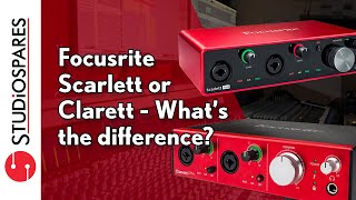 Focusrite Scarlett or Clarett and whats the difference [upl. by Sarchet142]