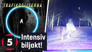 Helikopter använder värmekamera för att fånga brottsling  Trafikpoliserna  Kanal 5 [upl. by Nevad]