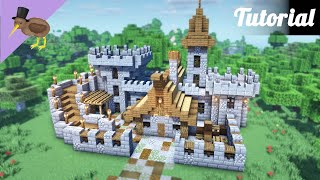 Minecraft How to Build a Small Castle  Survival Base Tutorial [upl. by Geldens823]