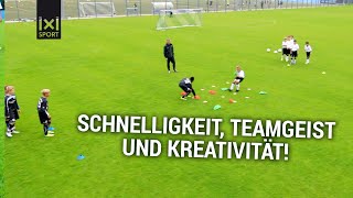 Vier gewinnt JugendFußballübung aus dem NLZ des TSV 1860 München [upl. by Doley393]