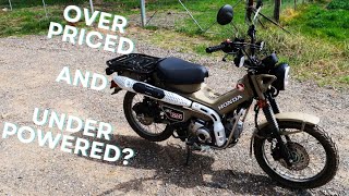 Honda CT125 Trail Review  A Love Hate Love Affair [upl. by Trillby730]