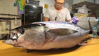 Fast and Pecise Yellowfin Tuna  Mahi Mahi Fish Cutting Skills [upl. by Grady]