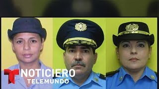 Policía asesina a tiros a tres colegas en Puerto Rico  Noticiero  Noticias Telemundo [upl. by Anaujahs]