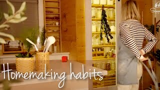 DAILY CLEANING ROUTINE AND HABITS FOR HOMEMAKING  Clean with me [upl. by Sonni290]