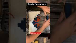 Handloom weaving textilepatterns machine fabricscience textileart fabric weaving loomshorts [upl. by Vookles431]