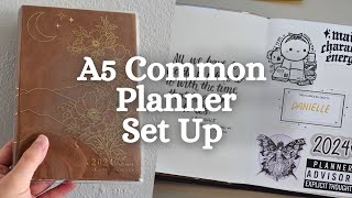 Sterling Ink A5 Common Planner FULL Set Up and Flip Through  2024 Planner Set Ups [upl. by Torrlow58]