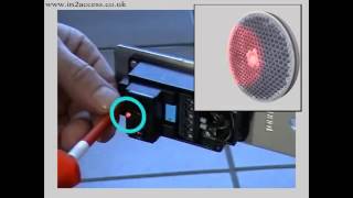 RP25 Retroreflective Photoelectric Sensor set up demonstration video from IN2 Access [upl. by Arabel]