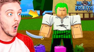 JE DEVIENS ZORO SUR BLOX FRUITS   cest trop bien [upl. by Adelind]