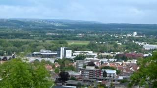 Ravensburg  Weingarten im Schussental am Feiertag dem 30052013 von der Veitsburg aus gesehen [upl. by Leibrag798]