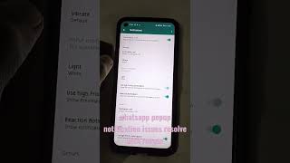 Popup Notification in WhatsApp resolved with reason [upl. by Senilec]