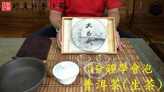 【醉員外普洱茶】5分鐘分享普洱茶生茶的泡法 [upl. by Nitin]