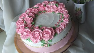 🌺 Eurokrem torta sa plazma keksom i orasima  Creamy cake 🌸 [upl. by Fredek]