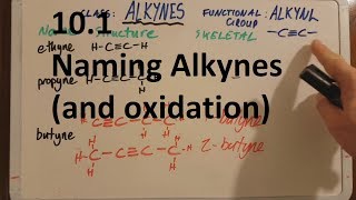 101 Naming Alkynes and oxidation SL IB Chemistry [upl. by Ailed]