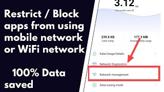 how to blockrestrict apps from using data android Vivo Mobiles  how to save mobile data [upl. by Lehcyar]