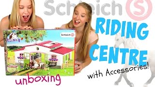 Schleich 2016 Horse Club Riding Centre with Accessories Unboxing [upl. by Yelbmik]