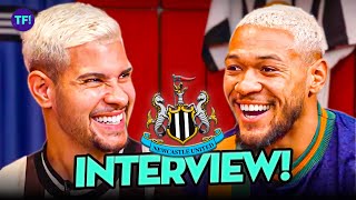 BRUNO G amp JOELINTON WANT BRAZILIAN STAR AT NEWCASTLE EXCLUSIVE INTERVIEW [upl. by Atekehs]