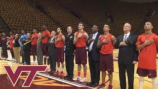 Buzz Williams Virginia Tech Basketball Team Honor Military Veterans [upl. by Ylrevaw]