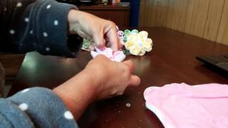 How to make washcloth flowers and suckers [upl. by Akemad]