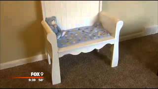 Man turns stillborns crib into a memorial bench [upl. by Johnathan]