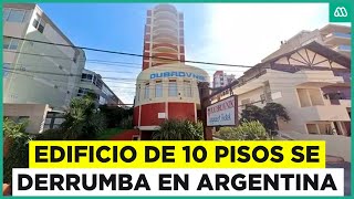 Tragedia en Argentina Edificio de 10 pisos se derrumba y deja personas atrapadas en escombros [upl. by Charmain910]