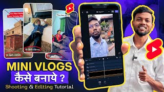 Mini Vlogs Kaise Banate Hai  How To Make Mini Vlogs  Mini Vlog Edit Kaise Kare  Mini Vlog Editing [upl. by Drapehs]