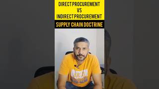 Direct Procurement vs Indirect Procurement supplychaindoctrine procurement supplychain [upl. by Enneyehs]